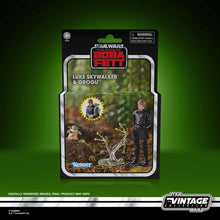 Load image into Gallery viewer, Hasbro STAR WARS - The Vintage Collection - LUKE SKYWALKER &amp; GROGU (The Book of Boba Fett) Deluxe 3.75&quot; WORLD-BUILDING SET - STANDARD GRADE