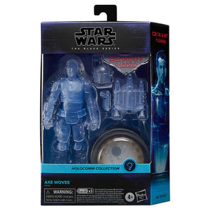 AVAILABILITY LIMITED - HASBRO STAR WARS - The Black Series 6" - Holocomm Collection - AXE WOVES Action Figure with Light-Up Holopuck - STANDARD GRADE