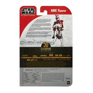 DAMAGED PACKAGING - Hasbro STAR WARS - The Black Series 6" - LUCASFILM 50th Anniversary - ARC TROOPER (Clone Wars) Exclusive action figure - SUB-STANDARD GRADE