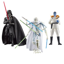 Load image into Gallery viewer, AVAILABILITY LIMITED - HASBRO STAR WARS - The Black Series 6&quot; - MASTERS OF EVIL Exclusive figure 3-PACK - Darth Vader, Grand Admiral Thrawn, General Grievous - STANDARD GRADE