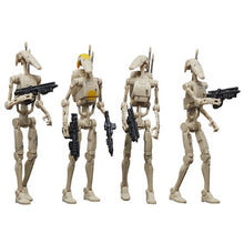 Load image into Gallery viewer, Hasbro STAR WARS - The Vintage Collection 3.75 - BATTLE DROID (The Phantom Menace) figure 4-PACK - STANDARD GRADE