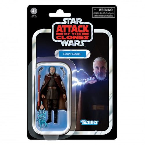 DAMAGED PACKAGING - Hasbro STAR WARS - The Vintage Collection - 2024 Wave - Count Dooku (Attack of the Clones) figure - VC-307 - SUB-STANDARD GRADE