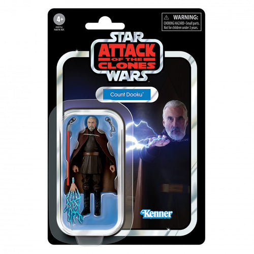 COMING 2024 MARCH - PRE-ORDER - Hasbro STAR WARS - The Vintage Collection - 2024 Wave - Count Dooku (Attack of the Clones) figure - VC-307 - STANDARD GRADE