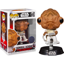 Load image into Gallery viewer, FUNKO POP! - Star Wars: Return of the Jedi - ADMIRAL ACKBAR (40th Anniversary) pop! vinyl figure #617 - SPECIAL EDITION