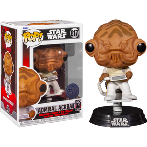 FUNKO POP! - Star Wars: Return of the Jedi - ADMIRAL ACKBAR (40th Anniversary) pop! vinyl figure #617 - SPECIAL EDITION