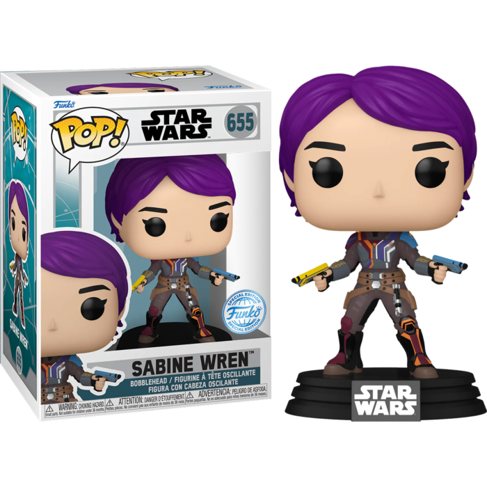 FUNKO POP! - Star Wars: Ahsoka - SABINE WREN pop! vinyl figure #655 - SPECIAL EDITION