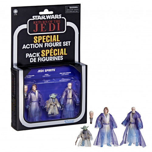 AVAILABILITY LIMITED - PRE-ORDER - Hasbro STAR WARS - The Vintage Collection - Jedi Spirits (Return of the Jedi) Special Action Figure 3-Pack - STANDARD GRADE
