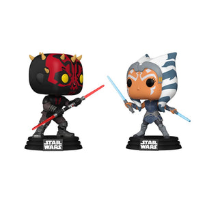 FUNKO POP! - Star Wars: The Clone Wars - DARTH MAUL VS. AHSOKA TANO Pop! Vinyl Figure 2-Pack - SPECIAL EDITION