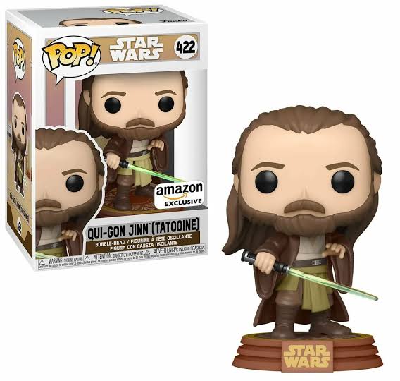 FUNKO POP! - Star Wars : The Phantom Menace - QUI-GON JINN (Tatooine) pop! vinyl figure #422 - Across The Galaxy EXCLUSIVE - STANDARD GRADE