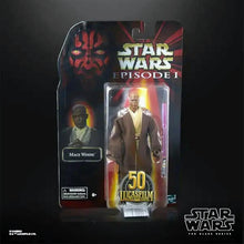 Load image into Gallery viewer, Hasbro STAR WARS - The Black Series 6&quot; - LUCASFILM 50th Anniversary - Mace Windu (The Phantom Menace) Exclusive action figure - STANDARD GRADE