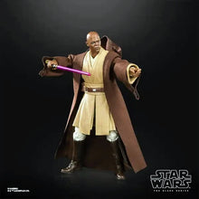 Load image into Gallery viewer, Hasbro STAR WARS - The Black Series 6&quot; - LUCASFILM 50th Anniversary - Mace Windu (The Phantom Menace) Exclusive action figure - STANDARD GRADE