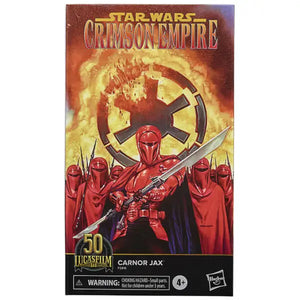 DAMAGED PACKAGING - Hasbro STAR WARS - The Black Series 6" - Lucasfilm 50th Anniversary - CARNOR JAX Collectible Figure (Crimson Empire Comic) - SUB-STANDARD GRADE