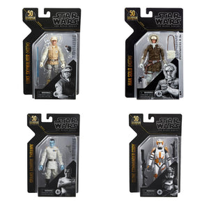 Hasbro STAR WARS - The Black Series Archive Collection 6" - LUCASFILM 50th Anniversary - Wave 3 - 4 x Figure Set - Cody, Thrawn, Han Solo Hoth, Luke Skywalker Hoth - STANDARD GRADE