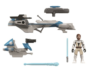 Hasbro STAR WARS - Mission Fleet - Expedition Class - Obi-Wan Kenobi - Jedi BARC Speeder Chase Figure and Vehicle - STANDARD GRADE