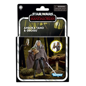 Hasbro STAR WARS - The Vintage Collection - Ahsoka Tano & Grogu Deluxe 3.75" WORLD-BUILDING SET - STANDARD GRADE