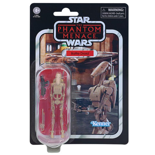 Hasbro STAR WARS - The Vintage Collection - Greatest Hits 2021 Wave 5 - Battle Droid (The Phantom Menace) Figure REISSUE VC 78 - STANDARD GRADE