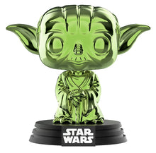Load image into Gallery viewer, FUNKO POP! - Star Wars - YODA (Green Chrome) pop! vinyl figure #124 - SDCC 2019 Summer Convention Exclusive