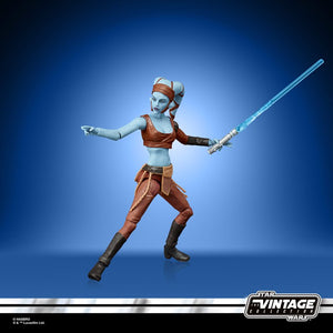 AVAILABILITY LIMITED - Hasbro STAR WARS - The Vintage Collection - LUCASFILM first 50 years - CLONE WARS - Aayla Secura (Clone Wars) figure VC 217- STANDARD GRADE with ASC PROTECTIVE CASE