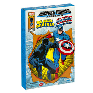 Hasbro MARVEL Legends - Captain America & Black Panther (Hasbro Pulse Exclusive) 3.75 Retro Figure 2 pack - STANDARD GRADE