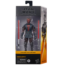 Load image into Gallery viewer, Hasbro STAR WARS - The Black Series 6&quot; NEW PACKAGING - WAVE 9 - DARTH MAUL (The Clone Wars) figure 11 - STANDARD GRADE