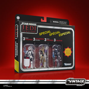 AVAILABILITY LIMITED - Hasbro STAR WARS - The Vintage Collection - Gaming Greats - JEDI SURVIVOR MULTIPACK (Star Wars: Jedi: Survivor) Figures - VC188, VC225, VC256 - STANDARD GRADE