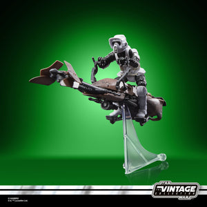 Hasbro STAR WARS - The Vintage Collection - Return of the Jedi 40th Anniversary - Speeder Bike with Scout Trooper figure Deluxe 3.75" WORLD-BUILDING SET - STANDARD GRADE