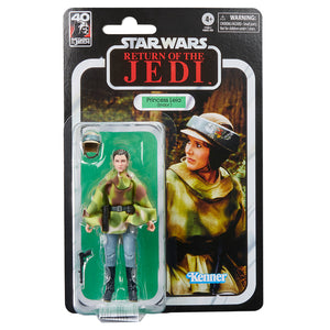 Hasbro STAR WARS - The Black Series 6" - 40th Anniversary Return of the Jedi - Wave 1 - Princess Leia (Endor) Figure - STANDARD GRADE