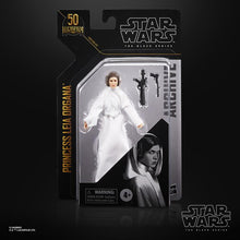 Load image into Gallery viewer, DAMAGED PACKAGING - Hasbro STAR WARS - The Black Series Archive Collection 6&quot; - LUCASFILM 50th Anniversary - Wave 5 - Princess Leia (A New Hope) - SUB-STANDARD GRADE