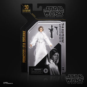 DAMAGED PACKAGING - Hasbro STAR WARS - The Black Series Archive Collection 6" - LUCASFILM 50th Anniversary - Wave 5 - Princess Leia (A New Hope) - SUB-STANDARD GRADE