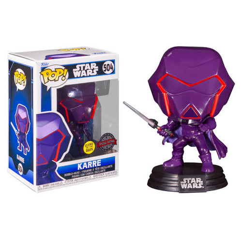 FUNKO POP! - Star Wars: VISIONS - KARRE - GITD SPECIAL EDITION pop! vinyl figure #504